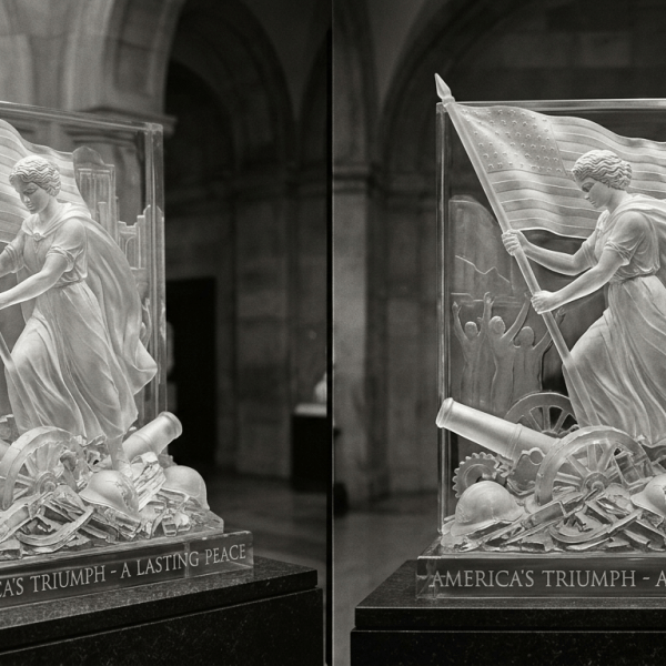 Reflection on an Intricate Victory: A Glass Sculpture’s Tale