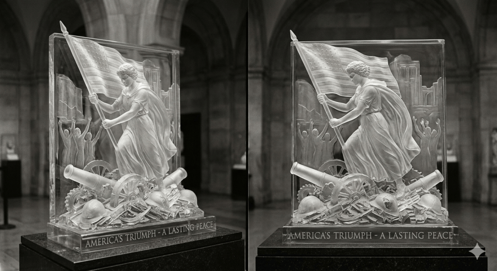 Reflection on an Intricate Victory: A Glass Sculpture’s Tale